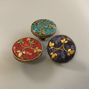 Maniglie in Lega di Stile <span class=keywords><strong>Etnico</strong></span> Squisito, Intricatamente Lavorate per Armadi, Cassetti e <span class=keywords><strong>Mobili</strong></span> con Dettagli Culturali Autentici - Product Image 3