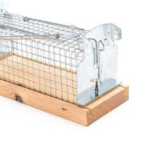 2021 réutilisable sans cruauté en métal grillage cage à souris piège cage à rat en bois