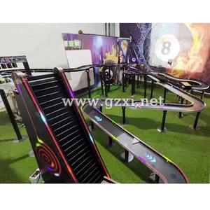 <span class=keywords><strong>Table</strong></span> de billard à billes personnalisée de 4,5 m x 3,6 m avec éclairage néon coloré et fonction d'ascenseur - Product Image 4