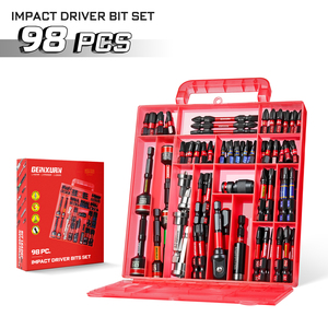 Juego <span class=keywords><strong>de</strong></span> 98 piezas <span class=keywords><strong>de</strong></span> brocas industriales DIY <span class=keywords><strong>de</strong></span> grado S2, kit <span class=keywords><strong>de</strong></span> <span class=keywords><strong>herramientas</strong></span> <span class=keywords><strong>con</strong></span> llave <span class=keywords><strong>de</strong></span> vaso y portabrocas, compatible <span class=keywords><strong>con</strong></span> OEM y ODM, <span class=keywords><strong>caja</strong></span> <span class=keywords><strong>de</strong></span> <span class=keywords><strong>herramientas</strong></span> <span class=keywords><strong>de</strong></span> reparación. - Product Image 1