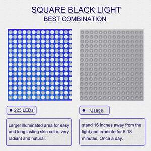 Lampe de bronzage professionnelle à lumière bleue 225 LED pour un bronzage rapide à domicile ou en salon - Product Image 4