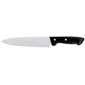 Couteau de cuisine en acier inoxydable à lame fixe et design unique, forgé à la main, qualité industrielle, robuste, en vente - Product Image 1