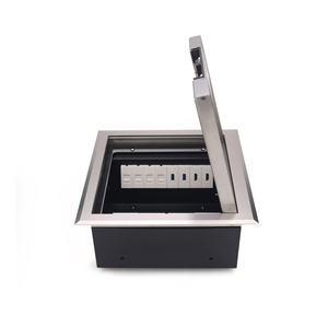 Boîte de prise de sol encastrée avec couvercle à fermeture douce et sortie de câble anti-poussière pour système de gestion des câbles - Product Image 4