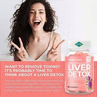 Gummies Détox Foie Marque Blanche OEM, Extrait de Chardon-Marie avec Artichaut et Racine de Pissenlit, Complément Herbal, Flacon de 60 Unités