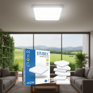 Plafoniera LED Quadrata Hybec 40W 300mm Luce Bianca Fredda SMD - Product Image 3