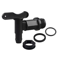 Robinet de fût en plastique 3/4 po avec joint EPDM, matériaux conformes FDA, raccord NPT pour fûts en plastique de plusieurs gallons