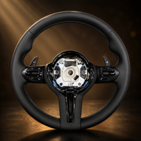 Volant sport en cuir à fond plat style M pour BMW F80 F82 F83 M3 M4, accessoires intérieurs de mise à niveau