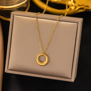 Nuovi <span class=keywords><strong>Gioielli</strong></span> <span class=keywords><strong>Arabi</strong></span> MW Placcati in Oro 18K Antiossidante 316L Collane in Acciaio Inossidabile con Fiore Monn e Goccia d'Acqua Gioielleria all'Ingrosso - Product Image 2