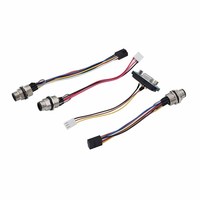 Konektor Bundar Tahan Air M5 M8 M12 Kustom 2 3 4 5 6 Pin Ip67 Ip68 Steker Kabel Tahan Air