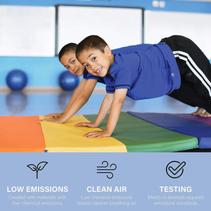 Colchoneta de Espuma EPE <span class=keywords><strong>Grande</strong></span> y Gruesa de 6 pies x 2 pies, Colchoneta de Ejercicio Plegable Triple para Gimnasio y Deportes - Product Image 3