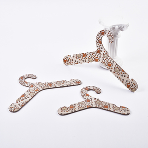 FSC定制可生物降解印刷再生牛皮纸纸板藤条植物布衣架 - Product Image 3