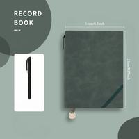 Nouveauté : Carnet/Agenda A5 80 feuilles, couverture rigide en cuir, avec élastique, reliure cousue, papier épais de haute qualité
