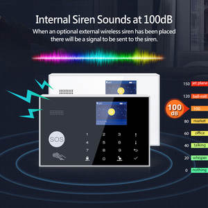 Producto de Moda, Batería de Respaldo, Intercomunicador Bidireccional, Asistente de Voz, Multi-idioma, Sistema de Alarma <span class=keywords><strong>Inteligente</strong></span> Tuya WiFi GSM PST-G30-4G - Product Image 5