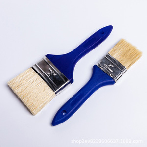 Brocha plana para pintar con cerdas de cerdo mezcladas, mango de plástico azul de 12-18 mm, origen Zhenjiang, Jiangsu - Product Image 5