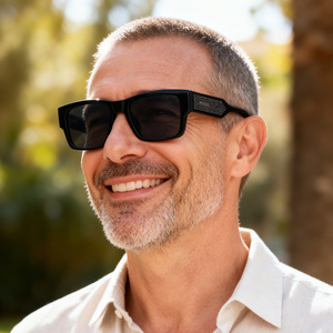 Nouvelles lunettes de soleil polarisées à monture carrée pour hommes, protection UV400, monture en plastique noir et métal, type 3, pour la conduite et l'extérieur - Product Image 5