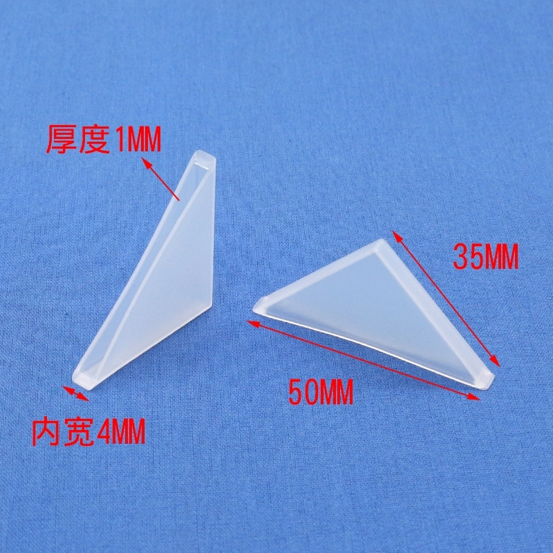 Transparent White Plastic Triangle Anti Collision