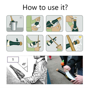 Couteau à <span class=keywords><strong>champagne</strong></span> avec manche en bois de Sapele, coffret cadeau, ouvre-bouteille <span class=keywords><strong>champagne</strong></span> - Product Image 6