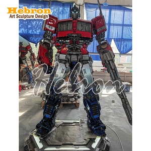 รูปปั้นออพติมัส ไพรม์ ขนาดเท่าคนจริง 210 ซม. จากภาพยนตร์ ทำจากไฟเบอร์กลาส เหมาะสำหรับสวนสนุก - Product Image 4