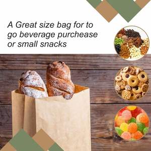 Sac d'emballage alimentaire jetable en carton kraft de luxe, personnalisable, résistant à l'huile, pour la vente en gros - Product Image 4