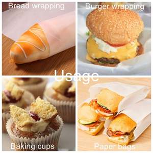 PFAS Free Kit7 Branded Oil and Grease Resistant Barrier Greaseproof <b>Paper</b> for French Fries Food Package - Product Image 2