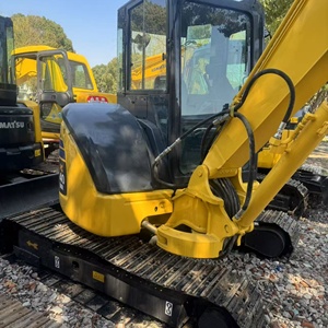 Mini-excavatrice sur chenilles Komatsu PC40MR d'occasion, jaune, diesel, 4 tonnes, équipement de construction avec roulement - Product Image 2