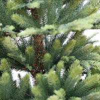 Arbre de Noël artificiel pré-éclairé en vrac, directement de l'usine HR, en PE, taille personnalisée, écran LED, lumière multicolore chaude