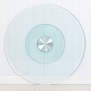 Plateau tournant Lazy Susan en <span class=keywords><strong>verre</strong></span> <span class=keywords><strong>trempé</strong></span> <span class=keywords><strong>pour</strong></span> <span class=keywords><strong>table</strong></span> à manger Grand plateau rotatif à 360 ° Plateau de service transparent en <span class=keywords><strong>verre</strong></span> - Product Image 6