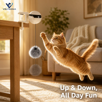 Jouet pour chat à balle électrique, mouvement automatique, interactif, à suspendre, pour l'exercice des chatons d'intérieur