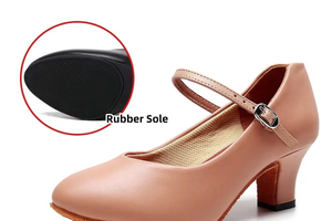 Zapatos de Baile Latino de Carácter para Mujer con Tacón de 5 cm y Correa al Tobillo para Salón, Salsa, Tango y <span class=keywords><strong>Flamenco</strong></span> - Product Image 3