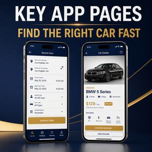 พัฒนาแอปจองรถเช่าขั้นสูงสำหรับ IOS และ Android พร้อมข้อมูลสถานะ<span class=keywords><strong>รถ</strong></span>และสัญญาดิจิทัล LionCreate - Product Image 3