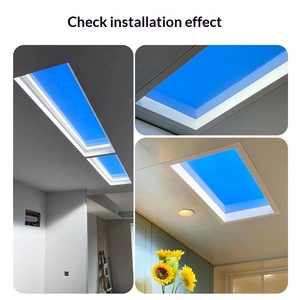 Plafonnier LED intelligent Qingkongdeng Xiaoai Tuya de troisième génération pour <span class=keywords><strong>cuisine</strong></span> et salle de bain, en aluminium et PMMA, simulation de lumière naturelle, garantie 3 ans - Product Image 2