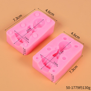 Moule en silicone pour <span class=keywords><strong>bougie</strong></span> en forme d'ange fille et d'ange garçon en trois dimensions, moule pour sucettes, moule pour savon, moule pour colle liquide, moule pour pâtisserie - Product Image 6