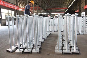 Base de gato de andamio Premium para gatos de apuntalamiento Ringlock Precio Tornillo Base de rosca sólida <span class=keywords><strong>Acor</strong></span> Jack Prop Base de gato de tornillo hueco - Product Image 3