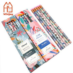 7.5นิ้วพิมพ์สีเต็มรูปแบบกราไฟท์ HB <span class=keywords><strong>ดอกไม้</strong></span><span class=keywords><strong>ดอกไม้</strong></span><span class=keywords><strong>ดอกไม้</strong></span>ที่สวยงามดินสอกับยางลบ #2<span class=keywords><strong>ดินสอ</strong></span>พร้อมกล่องบรรจุสำหรับโรงเรียนและสำนักงาน - Product Image 1