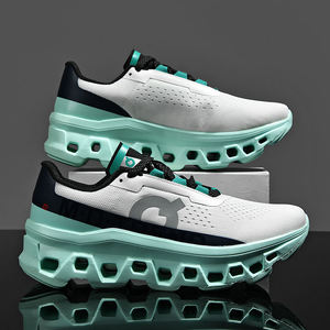 Chaussures de course sur route pour hommes, chaussures minimalistes, tige en PVC, tissu extensible pour maille, sport basse, léger, tendance de la mode - Product Image 4
