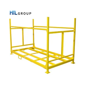 Powder Coated Stackable Strong Durable Truck Industrial Tyre Stillage With Forklift Channel