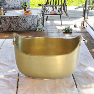 Seau à glace vintage en métal en forme de bateau, fait main, pour fêtes, refroidisseur à champagne, accessoires de bar de luxe, seau à vin - Product Image 2