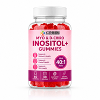 Complément alimentaire OEM ODM sous marque privée : Gommes Myo & D-Chiro Inositol, Formule personnalisée pour femmes, Chaîne d'approvisionnement stable