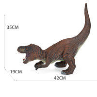 Venta caliente Vinilo Suave t-rex juguete IC dinosaurio simulado sonidos tiranosaurio relleno para niños regalos de cumpleaños centrándose animales