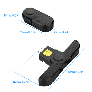 Lector de Tarjetas Inteligentes con Chip EMV USB para Cajeros Automáticos / Lector y Grabador de Tarjetas de Acceso Común (CAC) - Product Image 3