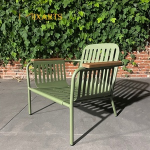 Vente directe d'usine Meubles d'extérieur Mobilier de <span class=keywords><strong>jardin</strong></span> en aluminium Teakwood <span class=keywords><strong>Fauteuil</strong></span> Canapé Ensemble de canapés modernes Chaise de loisirs - Product Image 5