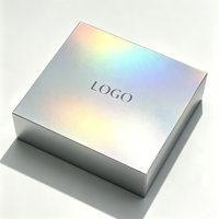 Boîte cadeau de luxe personnalisée, emballage en carton rigide avec couvercle et base en relief laser pour les cosmétiques et les soins de la peau