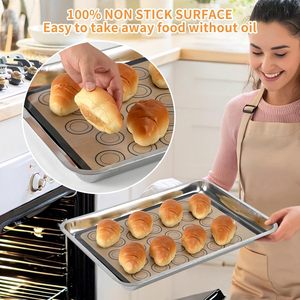 Manufacturer Supply Custom Food Grade <b>Silicone</b> Baking Mat Set Heat Resistant Non-Stick Eco-Friendly Dishwasher Safe Pastry <b>Tools</b> - Product Image 3