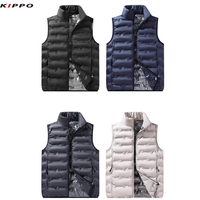 Kippo Luxe unisexe respirant isolé gilet fermeture à glissière graphène auto-chauffant à capuche matelassé sans manches gilet pour l'hiver