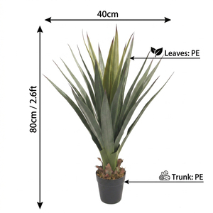 Planta Artificial de Yucca en Maceta, Sisal Artificial, Árbol de Yucca <span class=keywords><strong>Falso</strong></span>, Planta Artificial en Maceta, <span class=keywords><strong>Agave</strong></span> Grande - Product Image 2