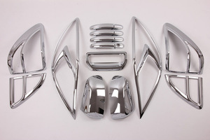 Kit de Carrocería Exterior XIANDONG de Plástico ABS para BT50 2012, Cubiertas para Manijas de Luces, Accesorios Decorativos Cromados para Automóviles - Product Image 2