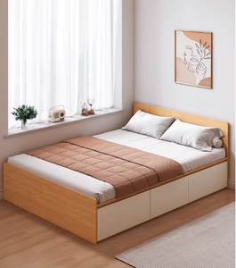 Venta Directa de <span class=keywords><strong>Fábrica</strong></span>, Cabecero Grueso, <span class=keywords><strong>Muebles</strong></span> de Dormitorio para Apartamentos, Marcos de Cama de Tela, Cama Tatami para Espacios Pequeños con Almacenamiento - Product Image 3