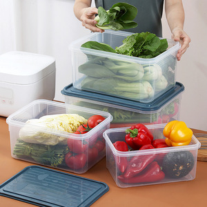 Drop shipping available. <b>Large</b> capacity, thickened kitchen storage <b>box</b>, household refrigerator crisper, <b>large</b> <b>plastic</b> anti-mold - Product Image 1
