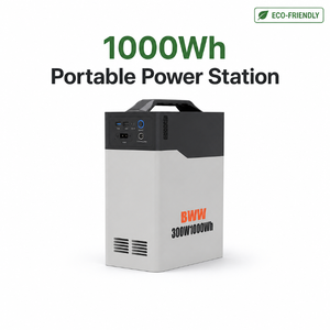 Station d'alimentation portable 1000Wh, équipée d'une batterie LiFePO4 au phosphate de fer et de lithium de 200W 300W, disponible en stock. - Product Image 1