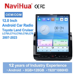 Navihua 12" Touch Screen Car DVD Multimedia Navigation GPS Android Audio for Toyota Land Cruiser LC70/71/76/78/79 2007-2023 - Product Image 1